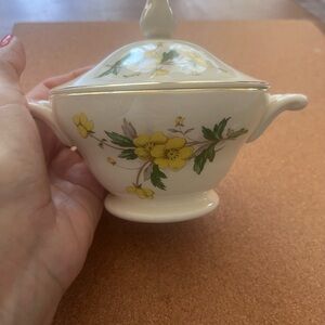 Knowles Floral Sugar Bowl